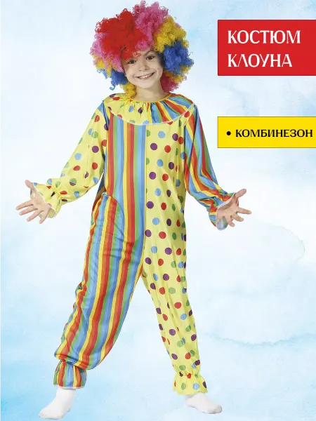 Люсида Карнавальный костюм клоуна детский
