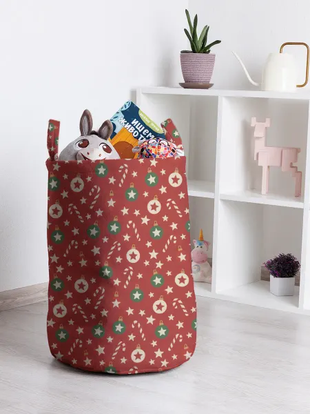 JoyArty Корзина для хранения "Новогодние игрушки" 45л