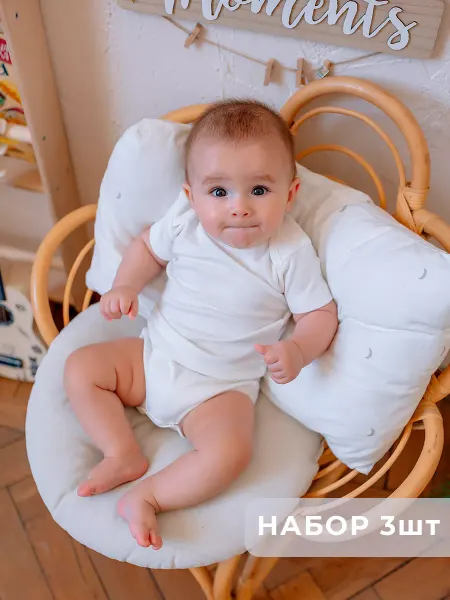 Zeni kids боди для новорожденных малышей с коротким рукавом набор