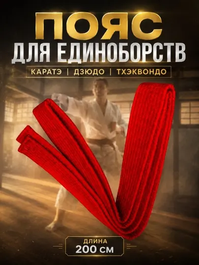 Пояс по спортивным единоборствам, каратэ, борьбе и тхэквондо для детей и подростков, 2метр