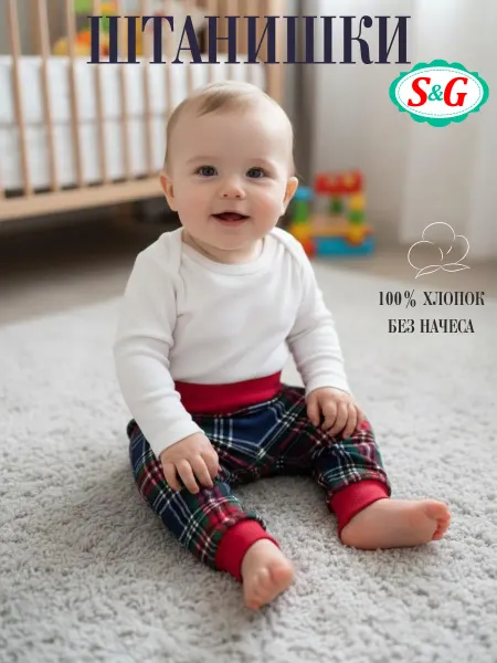 S&G Штанишки для малыша для новорожденных без начеса