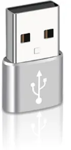 Переходник PALMEXX USB2.0 (m) - USB Type-C (f), чёрный