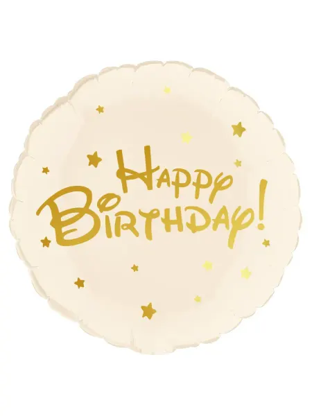 Праздник.Маркет Воздушный Шар, Круг Happy Birthday, 46 см