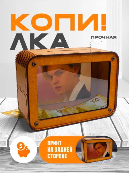 KopiCash Копилка для денег Леонардо Ди Каприо