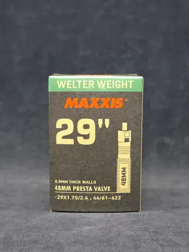 Камера велосипедная Maxxis WelterWeight, 29x1.75/2.4", 48 мм, тип ниппеля - presta (велосипедный)
