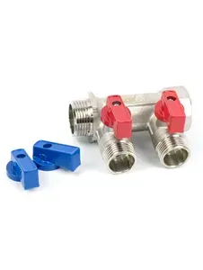 Коллектор Valfex с шаровыми кранами 3/4x1/2 на 2 выхода