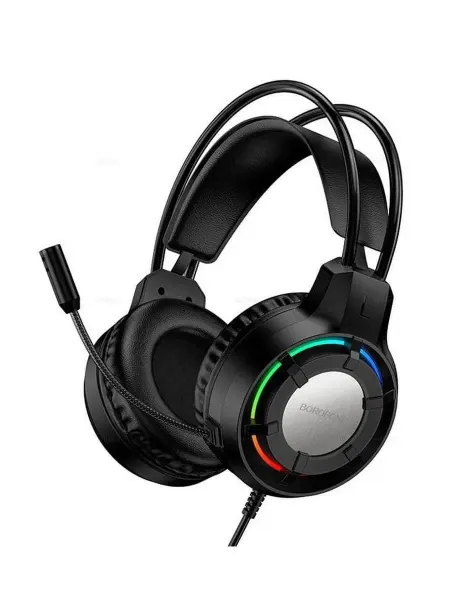 Borofone Наушники BO112 Wave, Jack 3.5мм, 2 м, черный