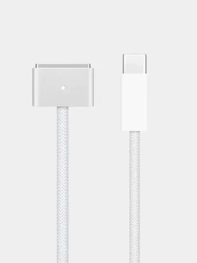 MacBook Air и Pro плетёный кабель 2м type-c на MagSafe 3 настоящий быстрая зарядка