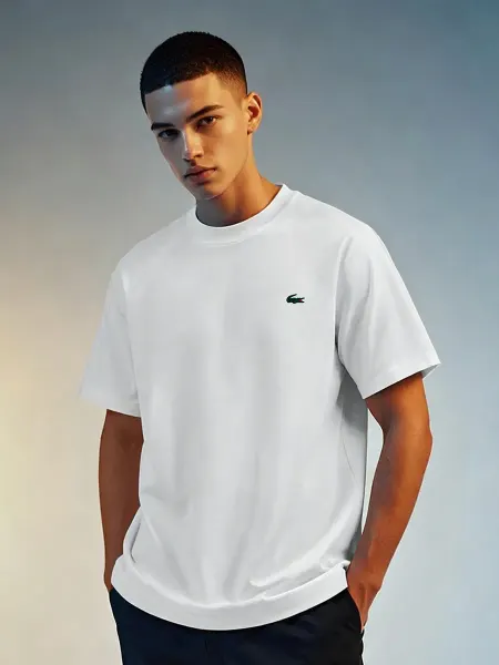 Lacoste футболка с принтом