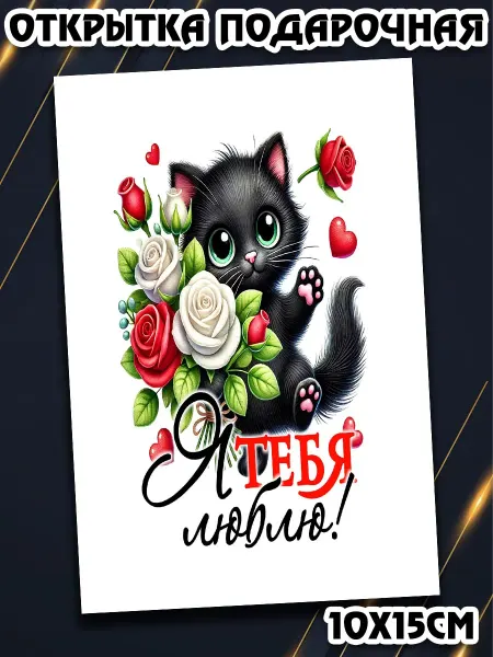 Podarkez Сувенир для любимых с котиками 10 на 15