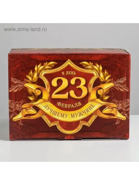 Подарочная упаковка для мужчин 26х19х10 см
