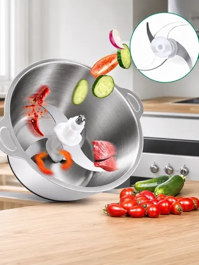 Мясорубка Sokany SK-7020, 400Вт, 2л нерж.чаша, 4 нож, 2 скорости для мяса и овощей