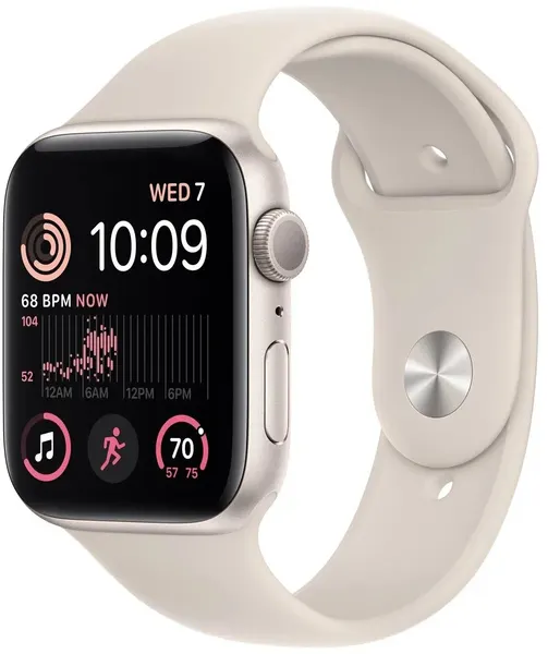 Умные часы Apple Watch Series SE Gen 2 40 мм Aluminium Case GPS, starlight Sport Band