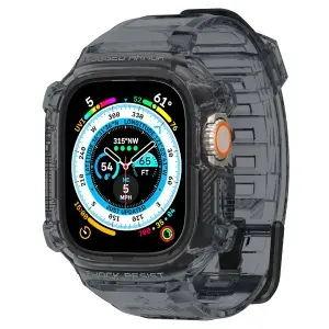 Защитный чехол ремешок Spigen Rugged Armor Pro для Apple Watch Ultra / Ultra 2 49mm серый