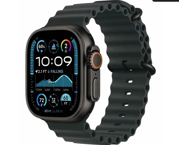 Умные часы Apple Watch Ultra 2 49mm Black Titanium Case With Black Ocean Band