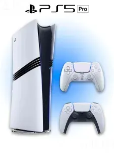 Игровая приставка Sony PlayStation 5 PRO + 2 геймпад (жемчужный, Chroma Pearl)