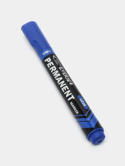 Перманентный маркер Deli EU216-BL, BLUE, 2.5 мм