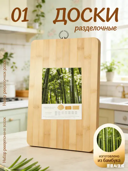 Доски разделочные деревянные