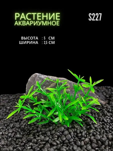 ZooAqua Растение для аквариума искусственное 2.5х5 см S227