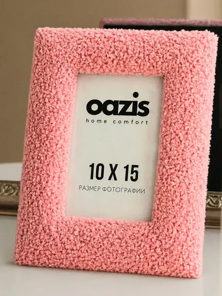 OAZIS Home decor Фоторамка Рамка для фото 10х15 детская плюшевая