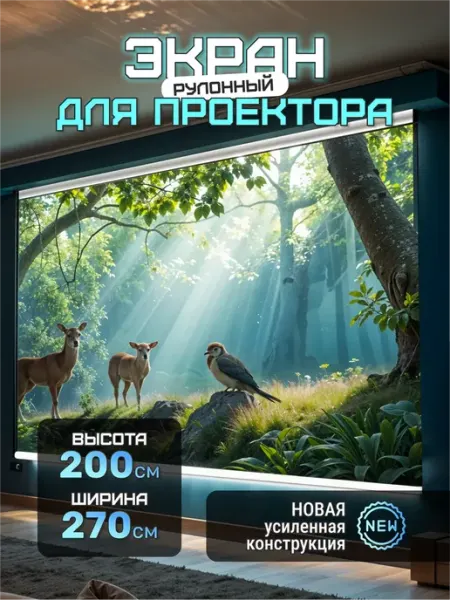 Gozhy Экран для проектора рулонный 2 х 2.7м