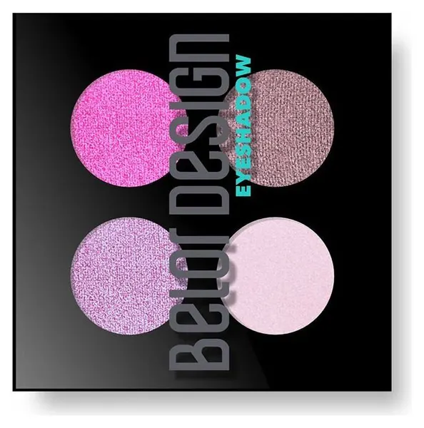 Belor Design Тени для век 4-х цветные Delicate, Тон 50 Пурпурно-розовые