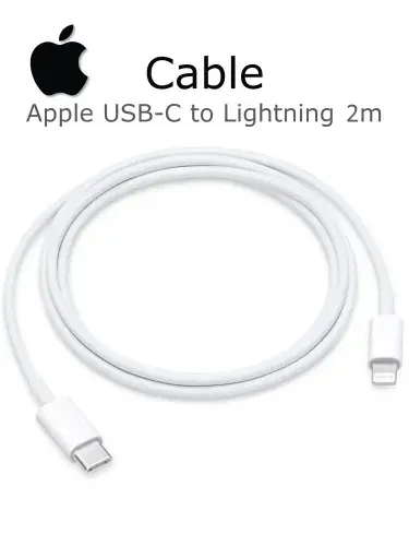 Кабель Apple MW2R3ZM/A USB Type-C to Lightning, 2 м, Model A2441, белый