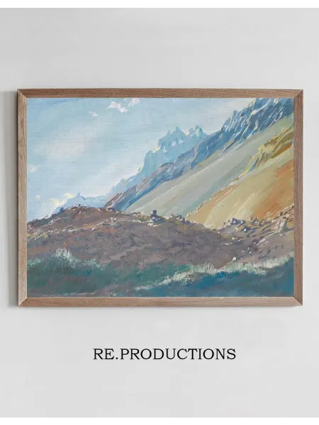 Re.productions Постер The Foothills Of The - Alexandre Jacovleff
