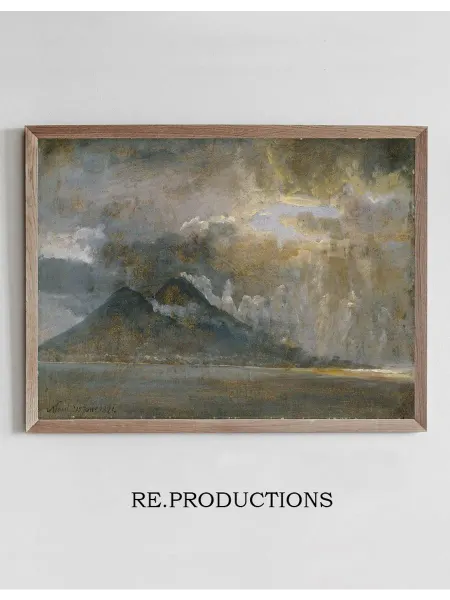 Re.productions Постер The Bay of Naples with - Johan Christian Dahl