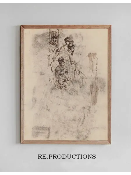 Re.productions Постер Two Militairy Men - James Ensor