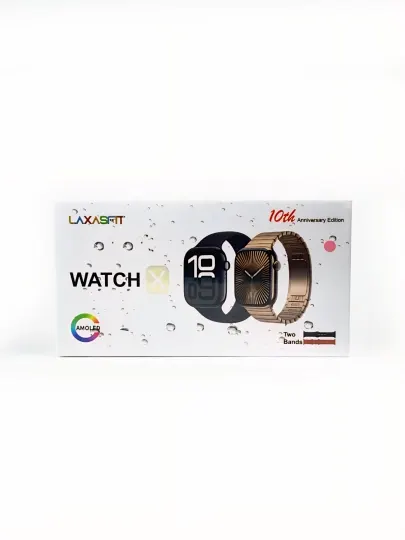 Смарт-часы LAXASFIT Watch X, AMOLED дисплей, Bluetooth-звонки, 2 ремешка, Smart Watch
