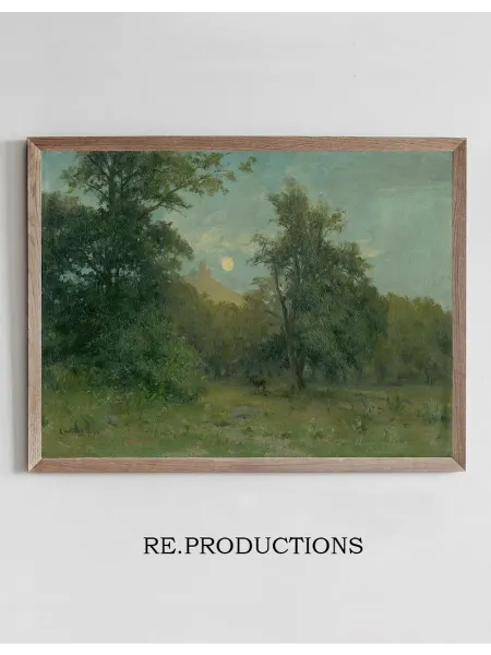 Re.productions Постер Moonlit Landscape With Hrad Slanec - Ľudovít Čordák