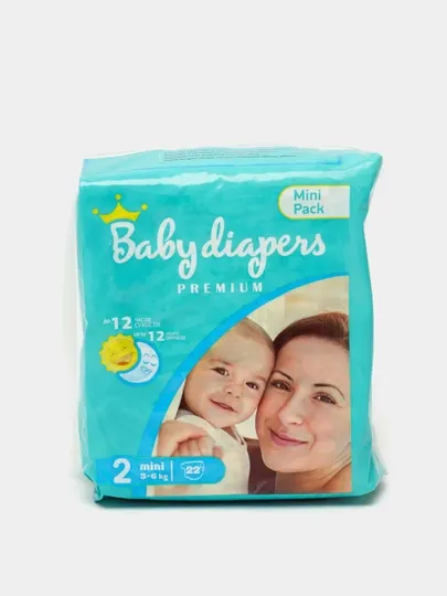 Детские подгузники Baby Diapers Mini 2, 22 шт