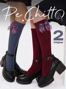 Гольфы Pe.Chitto для девочек школьные, 2 пары