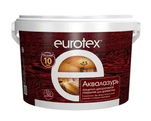 Защитно-декоративное покрытие Eurotex Аквалазурь 2.5кг дуб