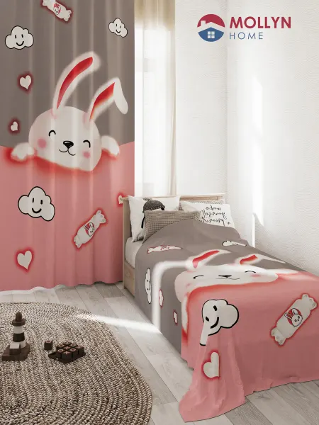 Mollyn Home Фотоштора для детской, в спальню с рисунком 145x265