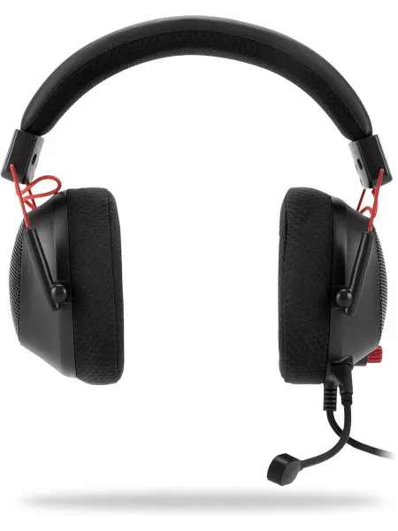 OKLICK Наушники игровые с микрофоном HS-L305G черный красный 2м