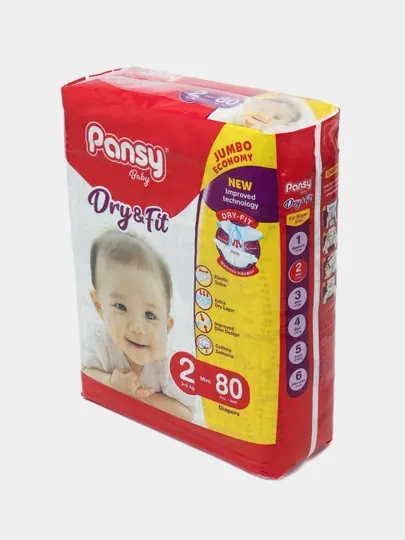 Подгузники Pansy Jumbo Mini 2, 80 шт