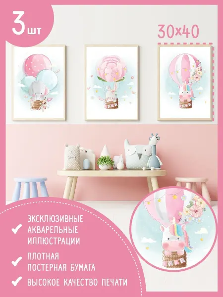 Nakleika_omsk Постеры интерьерные на стену, детская комната