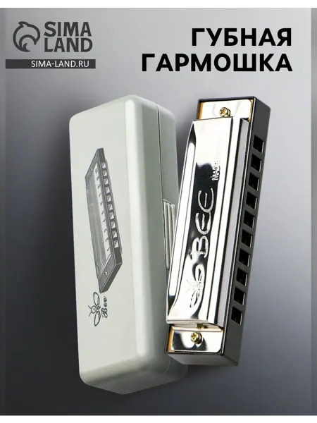 Нет бренда Диатоническая губная гармошка с футляром