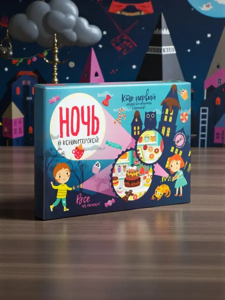 Юный исследователь Настольная игра Ночь в кондитерской Для детей