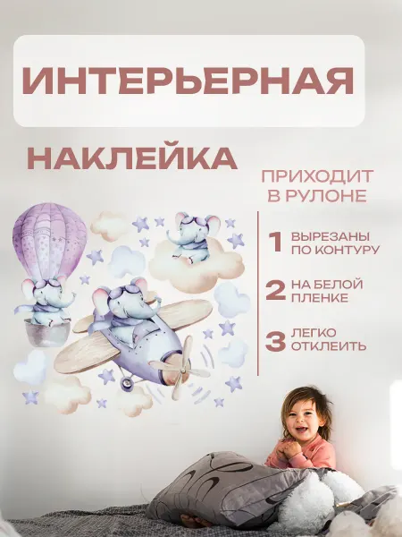 Новый мерч Наклейка интерьерная детская