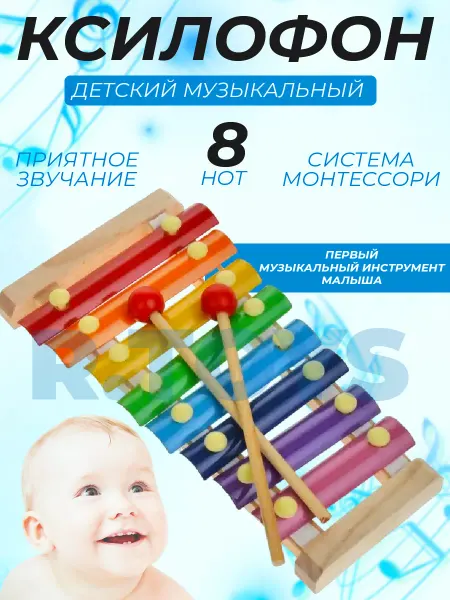 R.TOYS Детский музыкальный Ксилофон