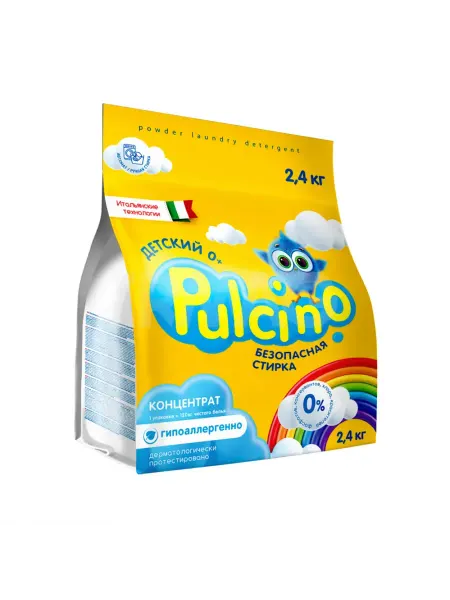 Pulcino Стиральный порошок Автомат Детский, 2.4 кг
