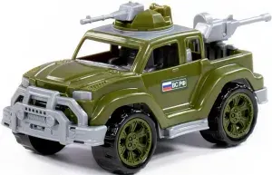 Пластиковая модель "Автомобиль-пикап военный Легионер-мини" с 2-мя пулемётами для детей, игрушечный транспорт, машинка детская, сюжетно-ролевая игрушка для игр в песочнице и дома