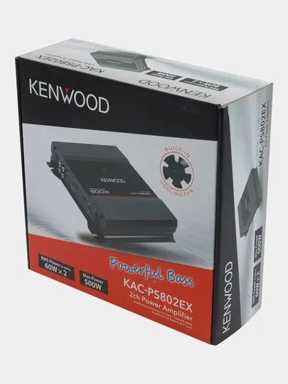 Стерео усилитель звука KENWOOD KAC-PS802EX для авто, 2-канальный, 500 Вт