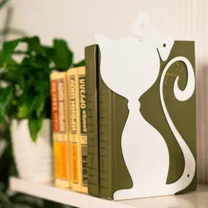 Ограничители для книг подставка для учебников и книг держатель комплект из 2-х двух штук 705-004W HiTSAD