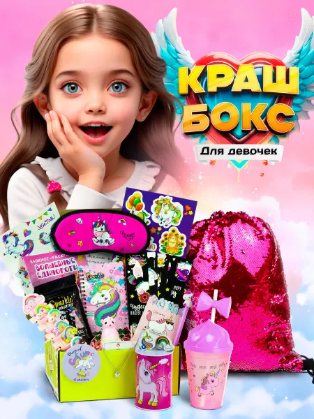 Краш бокс подарок для девочки подарок для девочки 8 лет