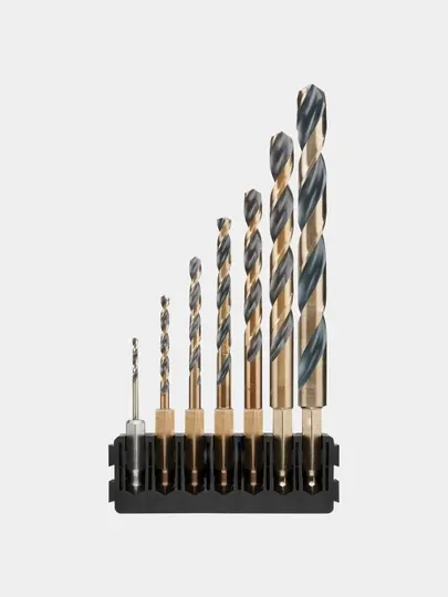 Набор сверл по металлу DeWALT Black&Gold, 2-10 мм, 7 шт, DT70831-QZ