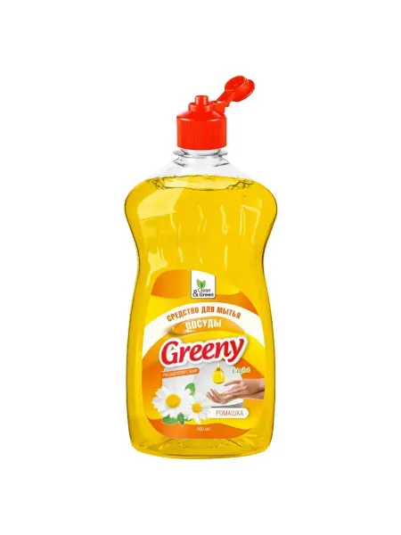 Clean&Green Средство для мытья посуды жидкое Ромашка 500мл